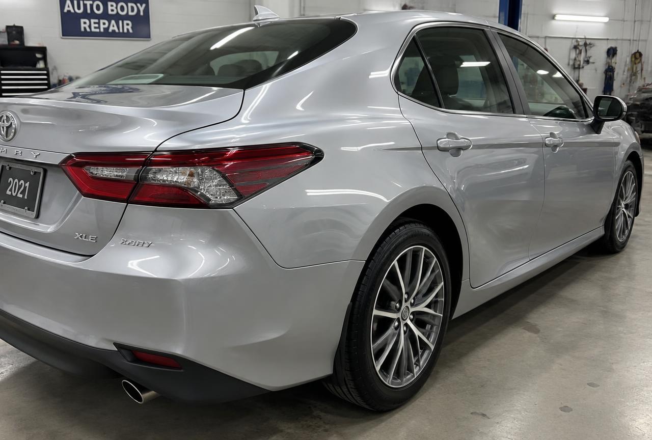 2021 Toyota Camry rear quarter panel repair — after repair